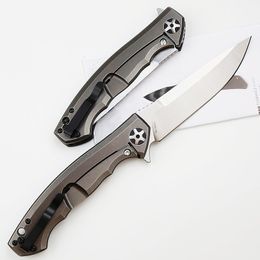 Nouveau CK 0452CF Flipper Couteau Pliant S335vn Lame Satinée Fibre De Carbone avec TC4 Poignée En Alliage De Titane Roulement À Billes Couteaux De Poche