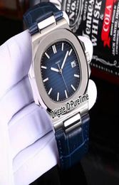 Nieuwe klassieke 5711 Steel Case BlackBlue Texture Dial 40mm A2813 Automatische heren Watch Sportkalender Horloges Leather 6 Colors Puret2179646
