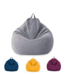 Nuevo clásico de sillas de sofá de bolsas de frijoles cubiertas de silla de almacenamiento de bolsas de frijoles perezosos