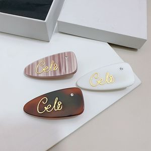 Nouveau classique cel marque luxe lettres concepteur pince à cheveux pour femmes pinces à cheveux Barrettes pince à cheveux accessoires bijoux cadeau