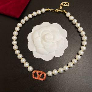 Nieuwe klassieke ontwerper Parels ketting sieraden cadeau, parel ketting om moeders en vriendin te sturen, liefdesontwerper sieraden