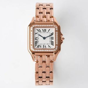 nieuw klassiek designer horloge Dames Diamond Watch tankhorloge quartz uurwerk horloges vierkante tank goud zilver herenhorloges Montre de Luxe zakelijk 22*30 mm trend