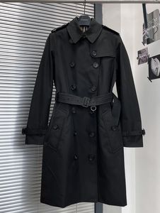 NOUVEAU CLASSIQUE! design de marque de mode Angleterre trench-coat / coton épais de haute qualité moyen long style trench slim fit / trench pour dames pour le printemps et l'automne KENF450 taille S-XXL