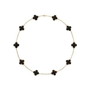 nieuwe klassieke mode hanger kettingen voor vrouwen elegante 4/klavertje vier medaillon ketting zeer kwaliteit choker kettingen designer sieraden verguld goud meisjes cadeau