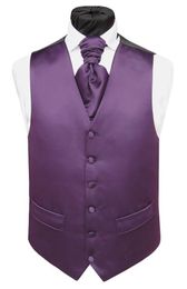 Nieuwe klassieke mode paarse satijnen tweed vesten wol visgraat Britse stijl herenpak op maat slank fit blazer bruiloft pakken voor mannen p: 8
