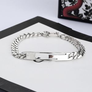 Nieuwe Klassieke Brief Armband voor Unisex Top Kwaliteit Verzilverde Armband Persoonlijkheid Bedelarmband Mode-sieraden Supply