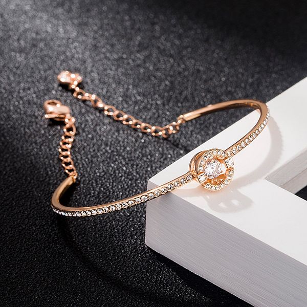 Nuevo clásico Lujo Inteligente Redondo Titanio Acero Diseñador Moda Salto Pulsera Charm Collar Chica Joyería Día de San Valentín Señoras Amigos Regalo de cumpleaños Accesorios