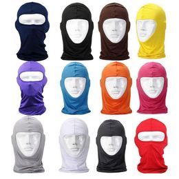 Nouveau classique Lycra Ski masque facial vélo vélo CS sport Football masque cagoule bandeau couvre-chef halloween visage #2a2816