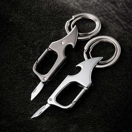 Nouveau classique hommes Mini couteau pliant porte-clés multifonctionnel porte-clés taille montage mousqueton voiture clé accessoires