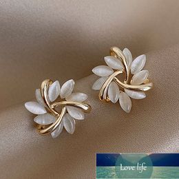 Nieuwe Klassieke Opaal Bloem Verlies Stud Oorbellen Voor Vrouwen Elegante Exquisite Rhinestone Petal Earring Luxe Party Sieraden Fabriek Prijs Expert Design Quality Nieuwste