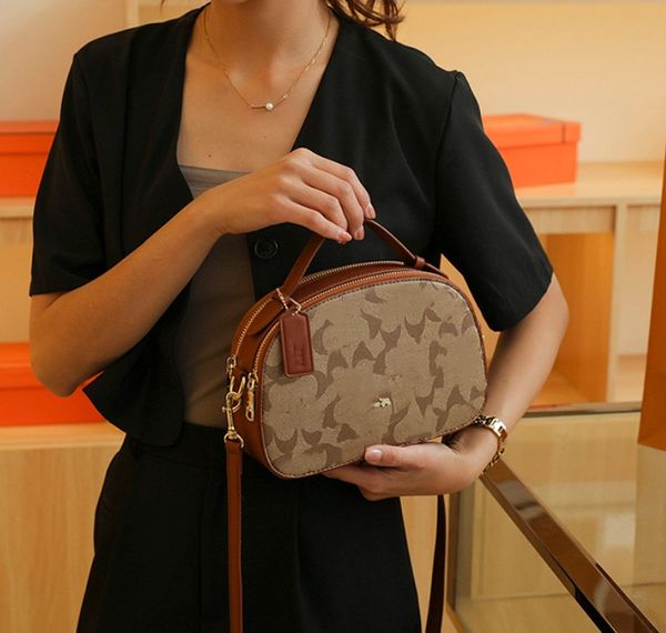 Nouveau sac à bandoulière classique presbyte, sac rétro européen et américain en forme de chignon, sacs pour appareil photo à Double fermeture éclair pour femmes