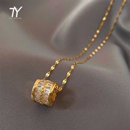 Nouveau classique titane acier petite taille collier coréen pour femme mode bijoux luxe cou chaîne Sexy fille clavicule chaîne