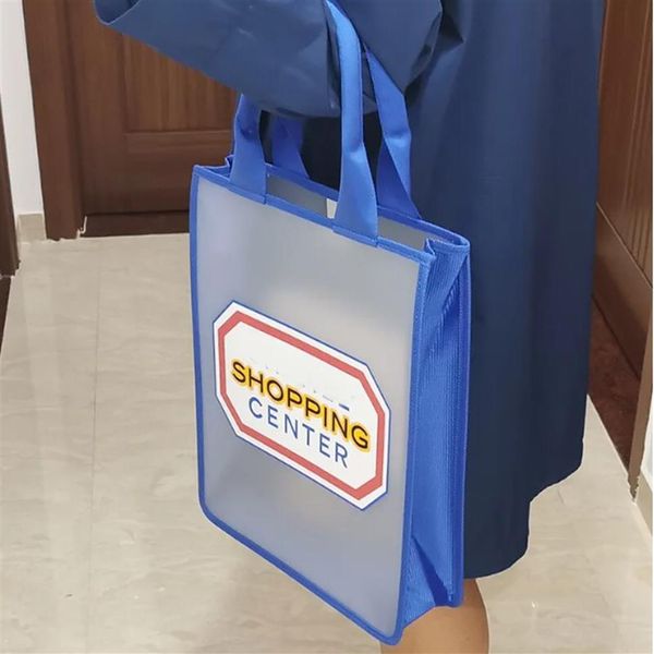 NUEVO Clásico impermeable Estilo vintage compras Bolsa de plástico patrón de moda playa Bolsa de viaje Mujeres Bolsa de lavado Cosmético Maquillaje Almacenamiento 306k