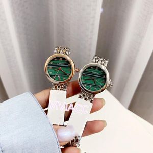 Nieuwe klassieke vrouwen roestvrij stalen turquoise polshorloge rose goud zirkoon diamanten bezel Romeinse nummer kalender horloge 30mm