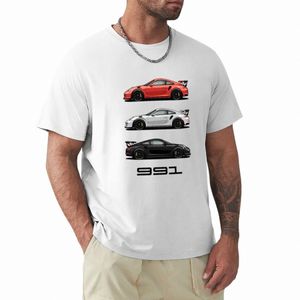 Nieuwe Klassiekers 991 GT3 RS Trio T-shirt custom t-shirt Oversized t-shirt t-shirts mannen b9Fw #