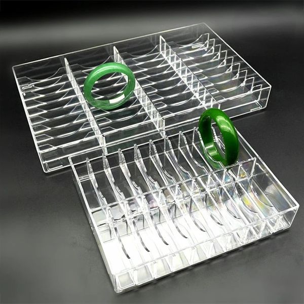 Nuevo Clear 40 Grids Make Up Organizador Acrílico Cosmético Cosmético Soporte de brazalete Gran caja de almacenamiento Polvo