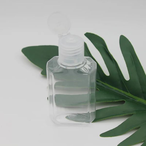 Nouveau flacon compressible ClearPet 60 ml pour savon désinfectant pour les mains - Format voyage