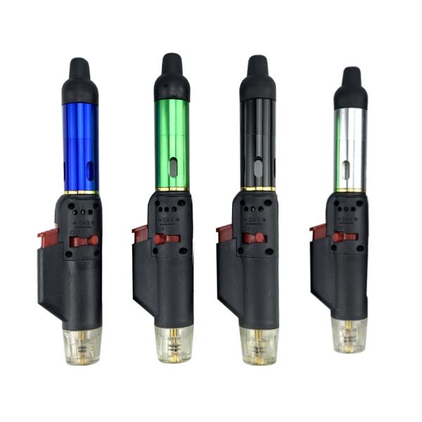 Nuevo Click N Butano Antorcha Encendedor Sneak A Metal Fumar Pipas Vaporizador Portátil A prueba de viento Llama Quemador de incienso Accesorios para dispositivos de humo