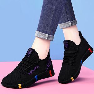 New Cloth shoes Thickened spring Multicolor negative soft Women's lace-up canvas shoes lightweight sports shoes Woman slim and graceful