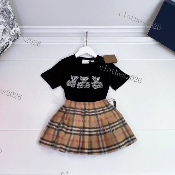 Nouveaux vêtements de vêtements de bébé fille robe de créatrice costumes pour enfants ensembles de vêtements de luxe