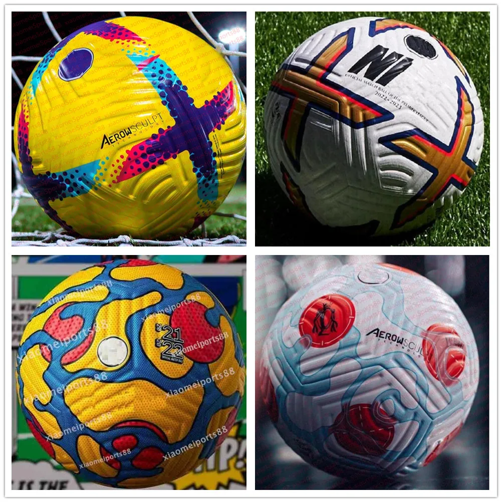 New Club League Soccer Ball 2022 2023 Boyut 5 Yüksek Dereceli Güzel Maç Liga Premer 22 23 Futbol Gemi Havasız Toplar