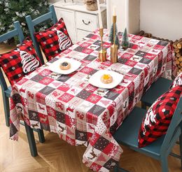 Nouvelle disposition de décoration de noël, nappe imprimée créative, drapeau de table, fournitures de bureau de noël