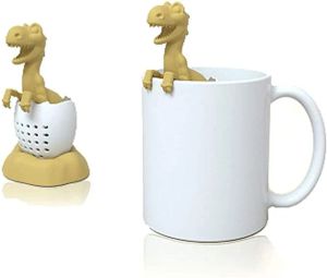 Nuevo Café té herramientas Infusor de té dinosaurio cáscara de huevo filtro difusor colador de silicona suelto para diferentes tazas y hojas 1215