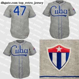 Nouveau collège porte Cuba 1947 maillot de route personnalisé hommes femmes jeunes maillots de Baseball n'importe quel nom et numéro Double couture