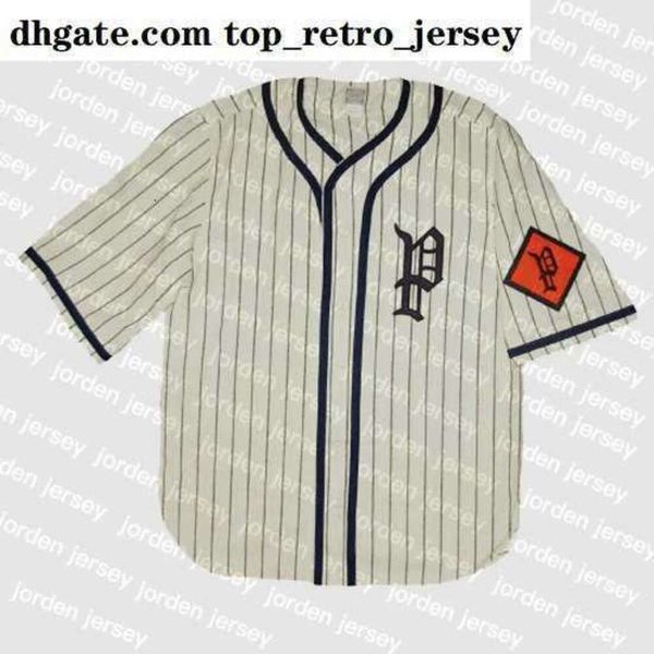 NOUVEAU Collège porte Pittsburgh Stogies 1914 maillot domicile 100% broderie cousue s maillots de baseball vintage nom personnalisé n'importe quel numéro