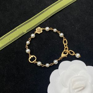 Nieuwe kleur diamant temperament Vintage ketting armband Designer armband Parel en edelsteen set in armband Armband sieraden Luxe ketting Valentijn met doos