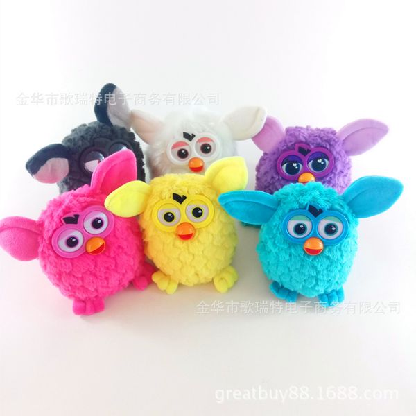 Nouvelle couleur mélange aléatoire électrique animaux hibou elfes enfants en peluche interactif parler jouets IA864 min vente en gros 3 pièces