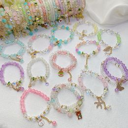 Verstelbare handgemaakte agaatbarmband met liefde hangend voor vrouwen mooie uil dieren parel armbanden edelsteen handketen Bnapsels vrouwen sieraden accessoires