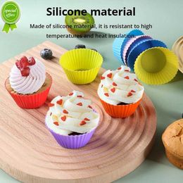 Nieuwe gekleurde siliconen kleine cake mal cirkelvormige siliconen cake mal siliconen maffen cup pudding mal hoge temperatuur resistent zacht