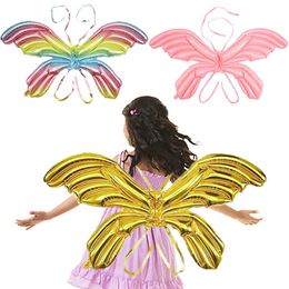 Nieuwe Kleurrijke Angel Wing Folie Ballon Grote Vlinder Ballonnen Voor Bruiloft Verjaardagsfeestje Baby Shower Decors Globos Kids Geschenken Speelgoed