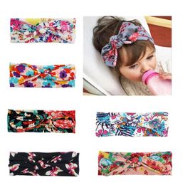 Nouveau coloré Boho nouveau-né enfant en bas âge bandeau ruban élastique bébé coiffure enfants bandeau cheveux fille nœud noeud cheveux accessoires