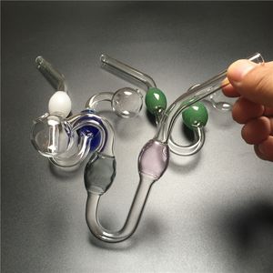 Pipe d'eau de brûleur d'huile de 6,3 pouces de 6,3 pouces avec des tuyaux à main de courbe à main de 1,8 mm d'épaisseur.