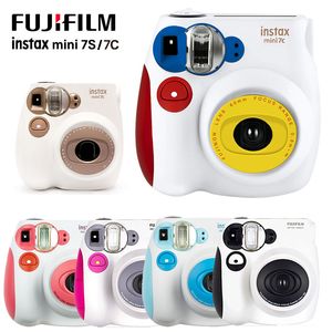Nouveau coloré Fuji Instax Mini 7C 7S appareil Photo instantané Mini Film Photo impression instantané prise de vue Polaroid caméra anniversaire