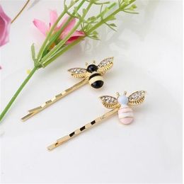 Nouvelles filles colorées Barrettes Flying Abeille Clip Clip Pins Migne Rose Black Hair Bijoux Himitone Hair Accessoires Hairpins GB266T