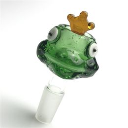 Kleurrijke Glazen Schildpad Bong Kom met Waterpijp 14mm 18mm Mannelijke Dikke Pyrex Diep Groen Geel Glas Kommen voor roken Water Bongs