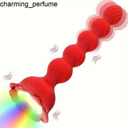 Nouvelle file anale à émission de lumière colorée à distance de rose Rose Perle Chambre postérieure Anal Plux Prostate masturbation masculine et femelle