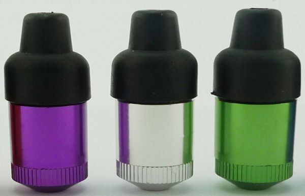 Nueva pipa colorida para fumar de EE. UU., pipa de aluminio, pipa de metal y caucho, mezcla de tabaco, más colores, costo de fábrica completo6897282