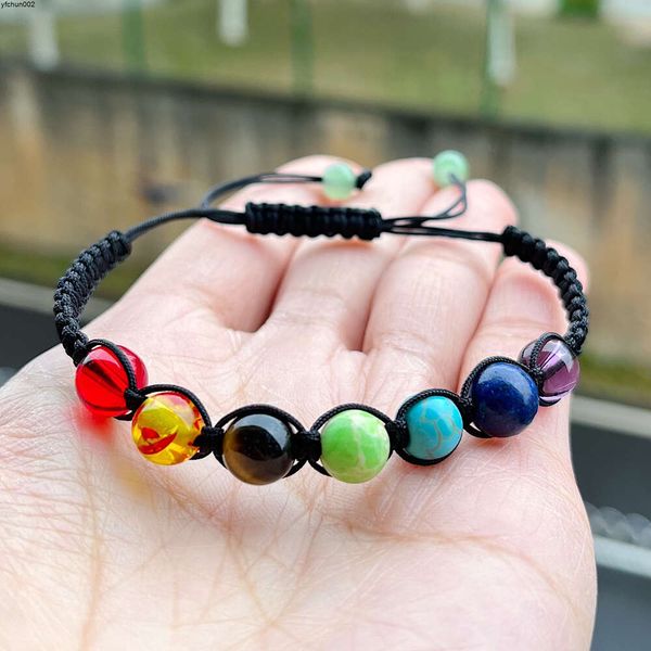 Nouveau Bracelet boule tissé coloré pour hommes et femmes réglable best-seller Xogc