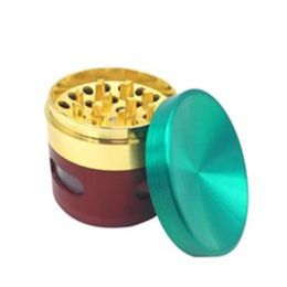 Nieuwe kleur concave zijraam rookmolen zinklegering rookbreker met een diameter van 63 mm