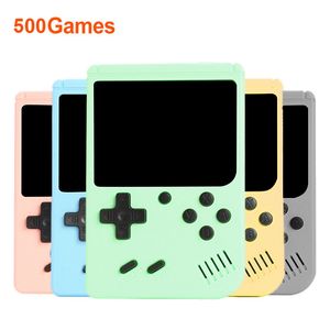 Macaron 500 IN 1 Pocket Classic Game Players Consoles de jeux portables rétro Prise en charge de la sortie AV TV Vidéo FC 8 bits pour cadeau pour enfants