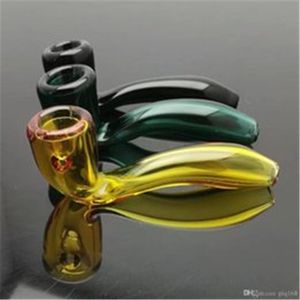 Nouveau tuyau de verre incurvé coloré gros Bongs tuyaux de brûleur à mazout conduites d'eau tuyau de verre plates-formes pétrolières fumer