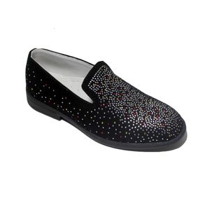 Nuevos cómodos mocasines de diseñador de diamantes de diario infructores y chicos grandes Slip on Shinny Shoe Bledo Dress Shoes L2405 L2405