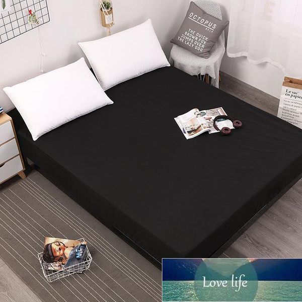 Nouveau drap-housse solide à venir sur la couverture de matelas à bande élastique avec élastique drap de lit imprimé en caoutchouc vente chaude linge de lit