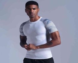 NIEUWE COMPION Men039S Slim t -shirts Gym Fitns Gewichtheffen T -shirt Male zomer Casual jogger workout Tops Kleding12361723558119