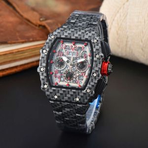 New Concept Men's Watch Bucket Type Multi-fonction Quartz Watch Men's Watch Withy Steel Band