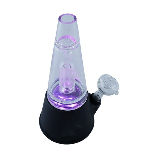 Nouveau verre conique Big Big Smoke Electric Volcano Verre avec un verre de narguilé léger Bong